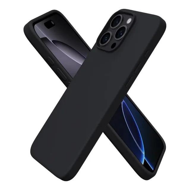 Estuche Case Silicon Para Apple iPhone 16 Pro Max - Black