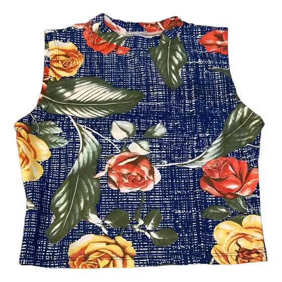 Cropped Regata Suplex Estampado Blusinha Amanda