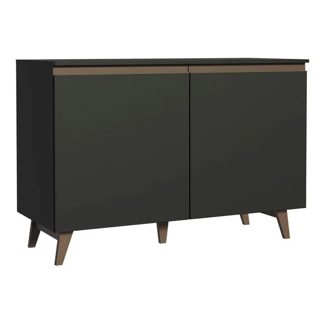 Mueble de Cocina Reims 120 cm Mostrador para Lavadero con Encimera - Negro