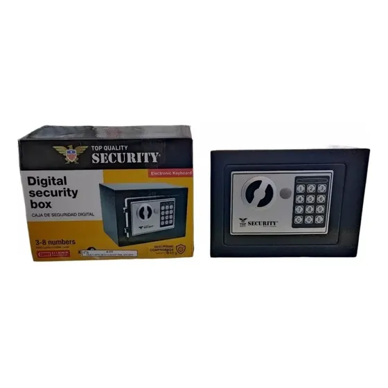 Caja Fuerte Pequeña Seguridad Digital Incluye 2 Llaves