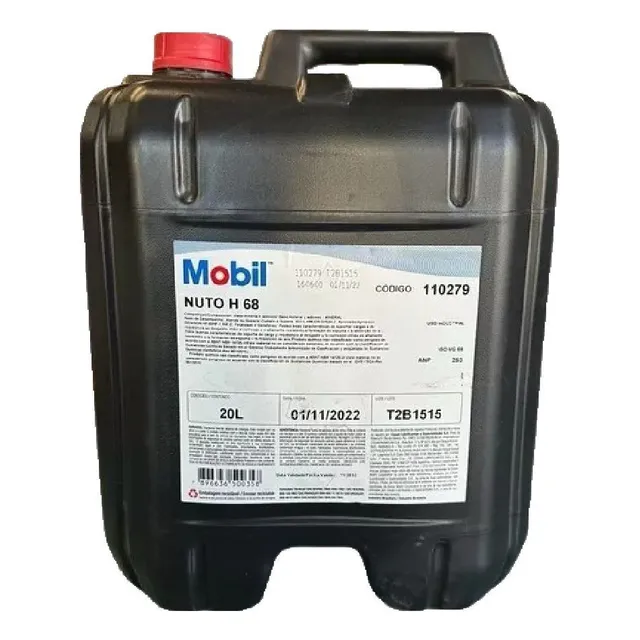 Aceite Hidraulico Mobil Nuto H 68 Balde De 20 Litros
