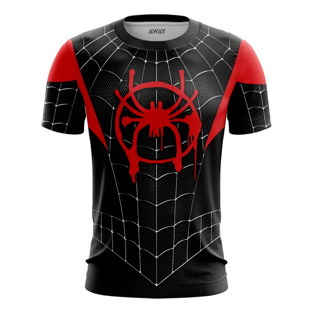 Camisa Camiseta Mulher Aranha Traje Miles Morales Gwen Stacy