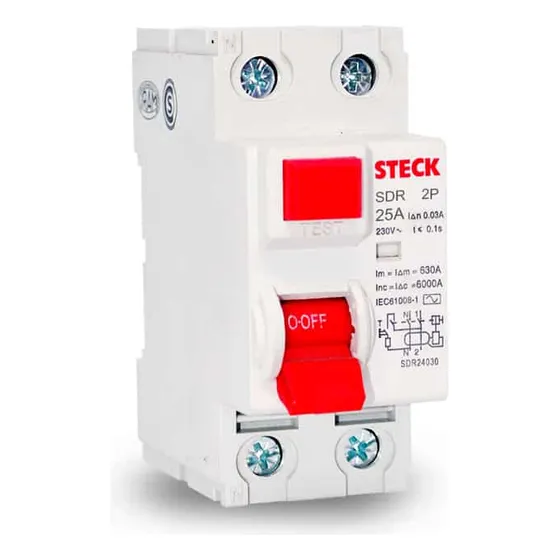 Interruptor Diferencial 25 Amp - Steck - Nuevo Y Original