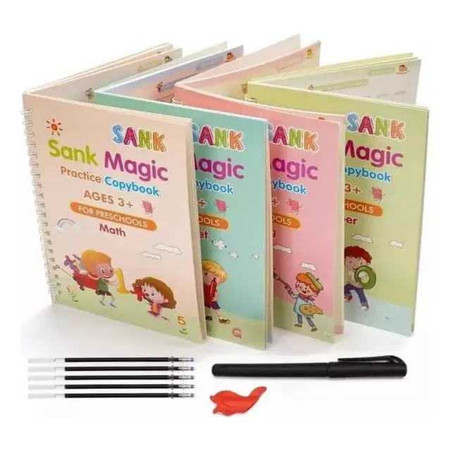 Cuadernos Mágicos Reutilizables Libros Escribir Caligrafía