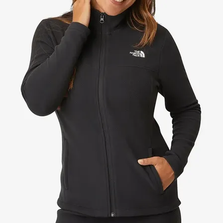 Fleece Feminino Glacier Full Zip The North Face Tnf Black P Liso