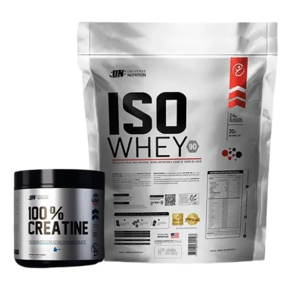 Iso Whey 90 5kg + 100% Creatina Universe Nutrition