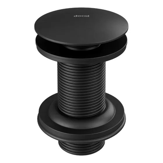 Válvula Saída D'água Click-clack 7/8 Onix Docol 009224ce Cor Preto