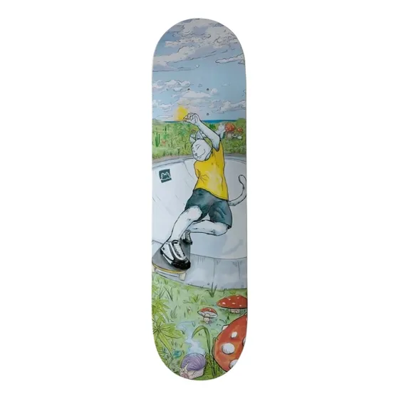 Tabla Skate Patineta Gangsta Cat Session 8.25 Negro