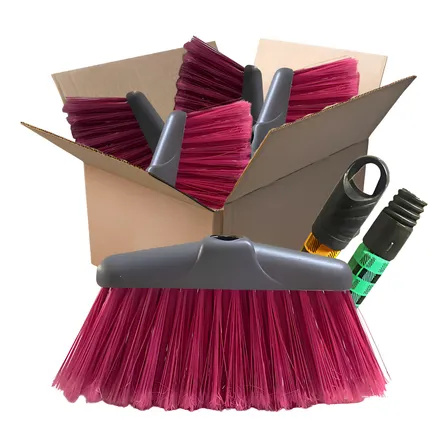 Pano Vassoura Pop Prime Macio Plumada Com Cabo 12 Unidades