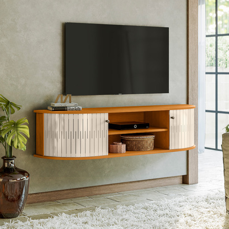Moveis Rack Suspenso Flotante Para Tv De Hasta 60 Modena Moveis Rack Suspenso Flotante Para Tv De Hasta 60 Modena
