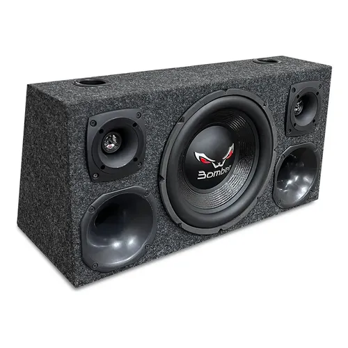 Caixa Trio Woofer Bomber Atrack 12 Pol 400w Corneta Tweeter