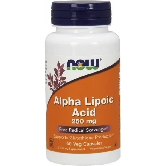 Ácido Alfa Lipoico Now  250 60 Caps