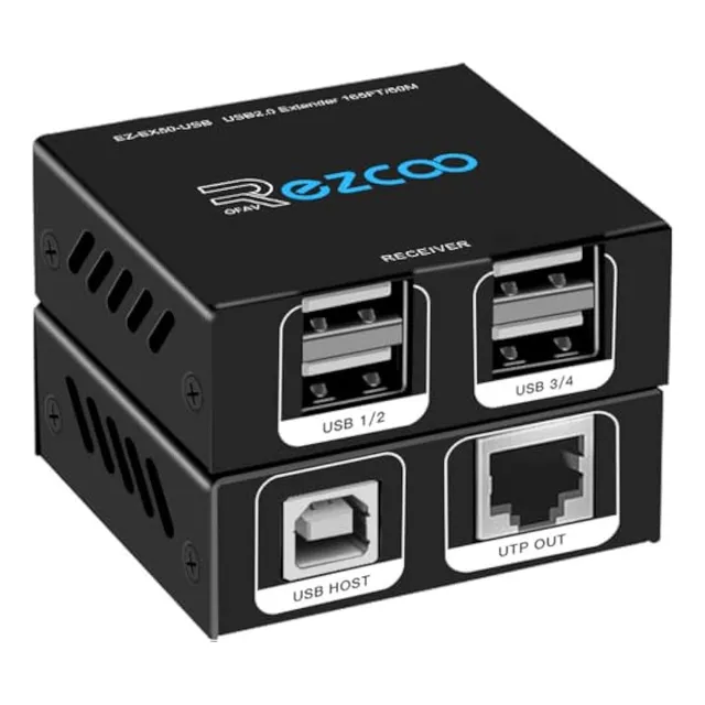 Extensor Usb De 165 Pies, 164.0 Ft, 4 Puertos