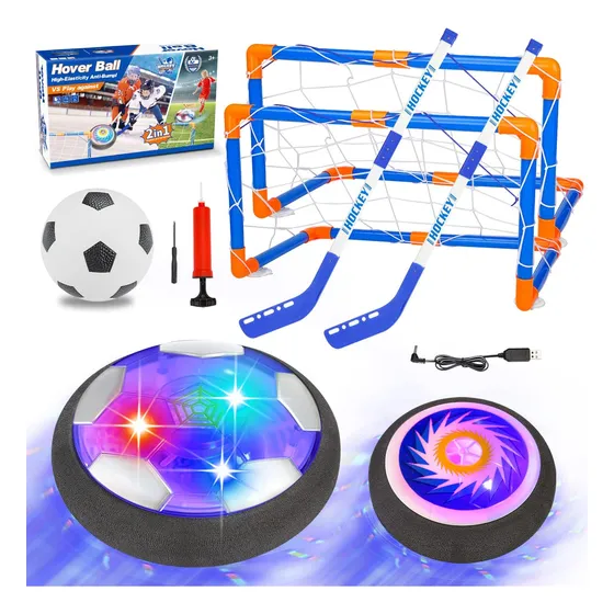 Pelota Futbol Hockey Niños Luces Led Recargables
