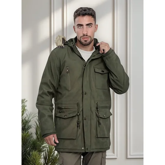 Parka - Campera Hombre Gabardina Forrada Authentic Apparel