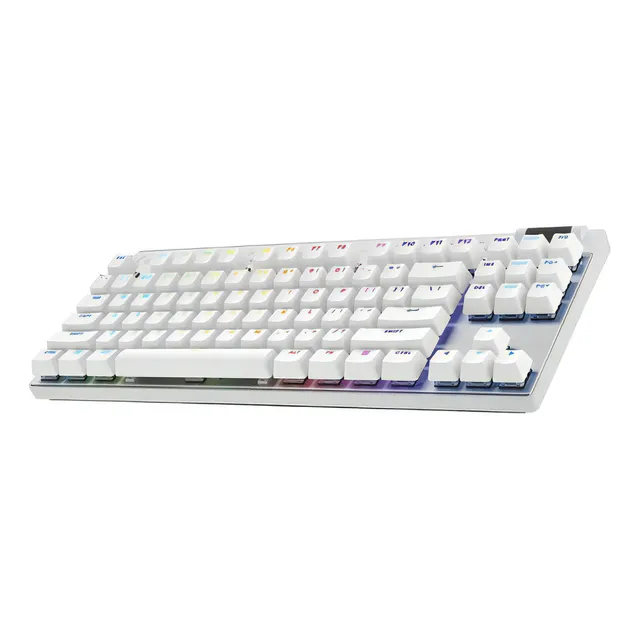 Teclado Logitech G Pro X Tkl Lightspeed Inalámbrico Gx Brown Color Del Teclado Blanco