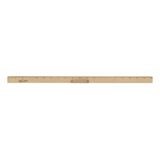 Souza Régua Com Pegador de madeira mdf natural 100 cms com pegador