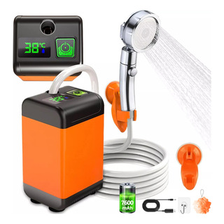 Ducha Portátil Led Camping Regadera Portátil Ducha Exterior Ducha Portátil Led Camping Regadera Portátil Ducha Exterior