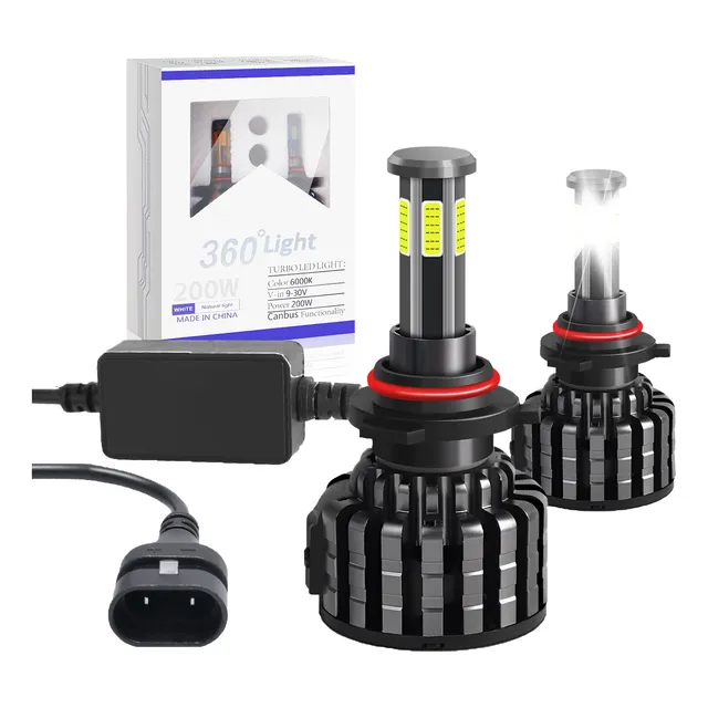 Kit De Focos Led 6 Cara Luz H4 H7 H11/h8/h9 9005 9006 Canbus