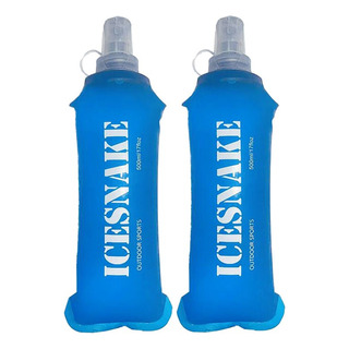 2pcs 500ml Soft Flask Botella Para Correr Silicone Plegable 2pcs 500ml Soft Flask Botella Para Correr Silicone Plegable