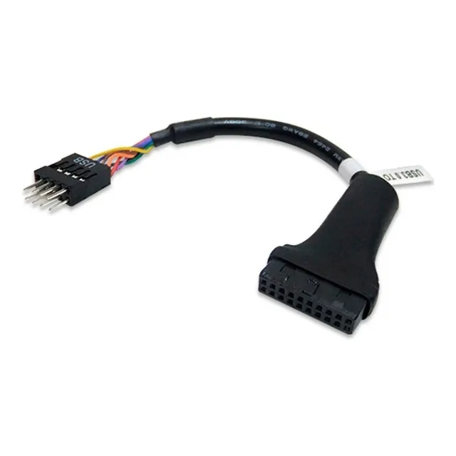 Cable Adaptador 20 Pines Usb 3.0 Hembra A Usb 2.0 Macho