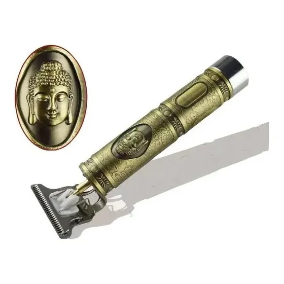Maquininha De Cabelo Barbeador Elétrico Retro Buda Com Nf-e