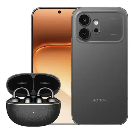 Kit Honor 600 512 Gb + Earbuds Clip2 Pro Naranjo Negro