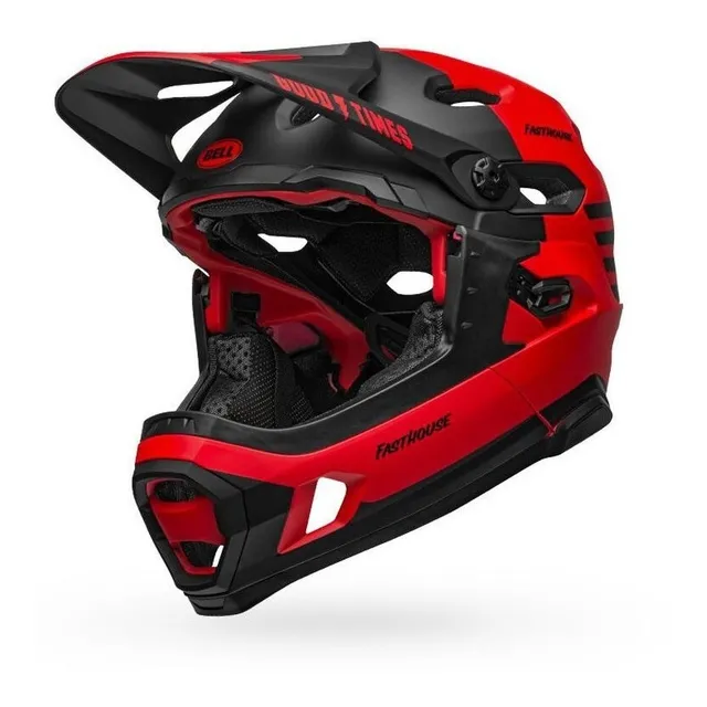 Casco Bell Super Dh Spherical Para Mtb Red/blk Fast House