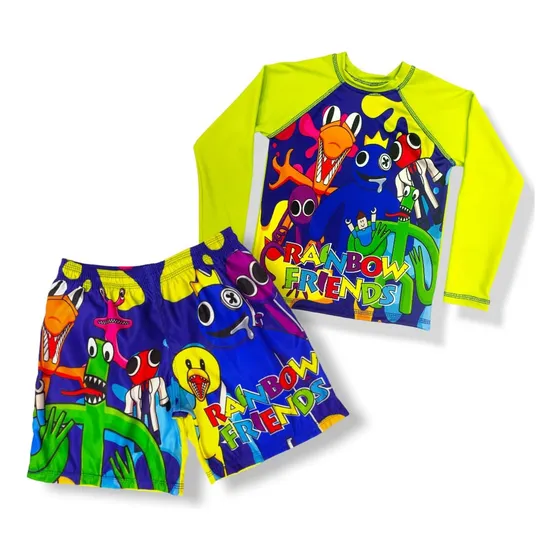 Conjunto De Rainbow Friends - Traje De Baño Para Niños