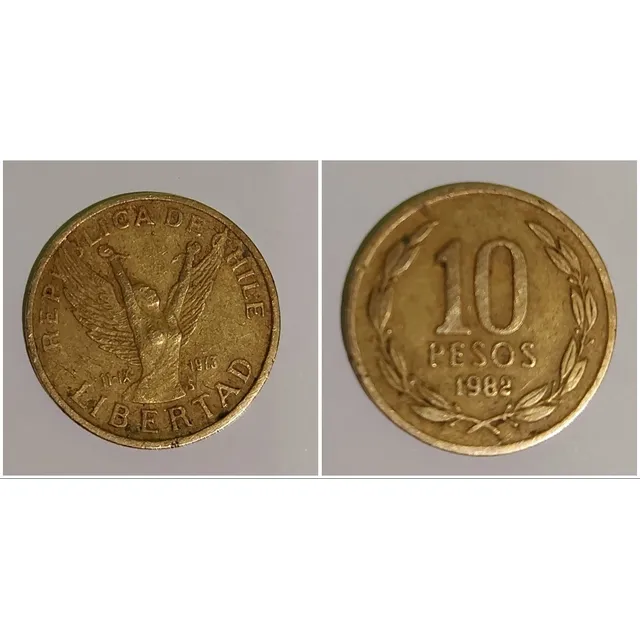 Moneda De 10 Pesos De La Libertad ( Año 1982)