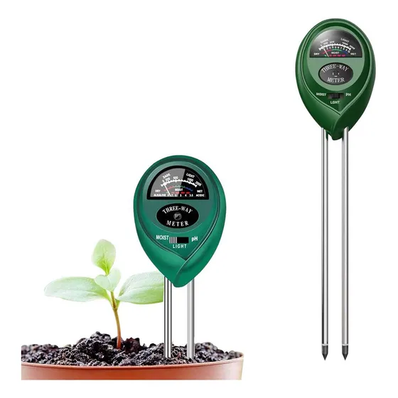 Tester Medidor De Humedad Plantas Suelo Luz Ph Temperatura