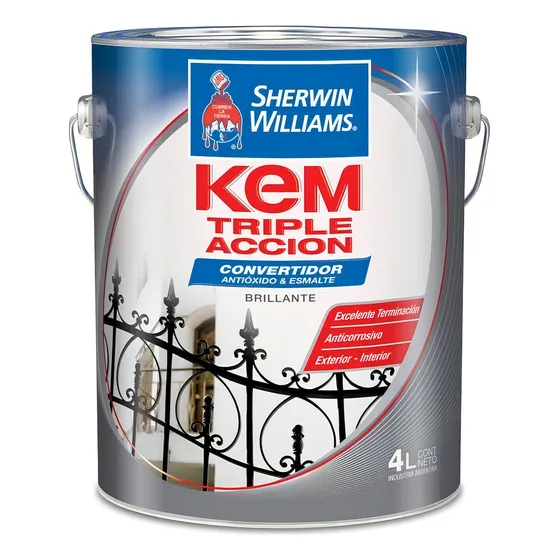 Kem Triple Accion Convertidor Antioxido Brillante 1 Litro Color Negro