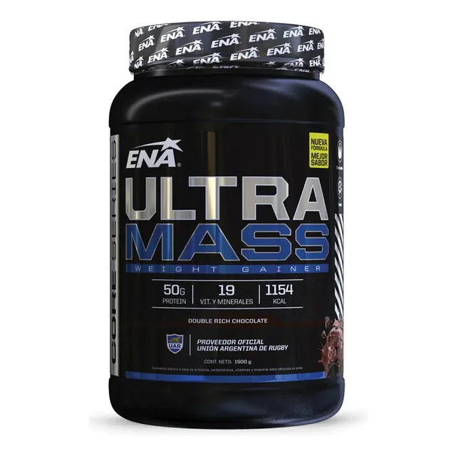 Ganador De Peso Super Ultra Mass Ena 1.5kg - Hipercalorico Sabor Chocolate