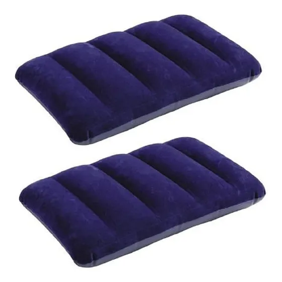 2 Travesseiro Inflável Colchão Cama Barraca Camping Acampame