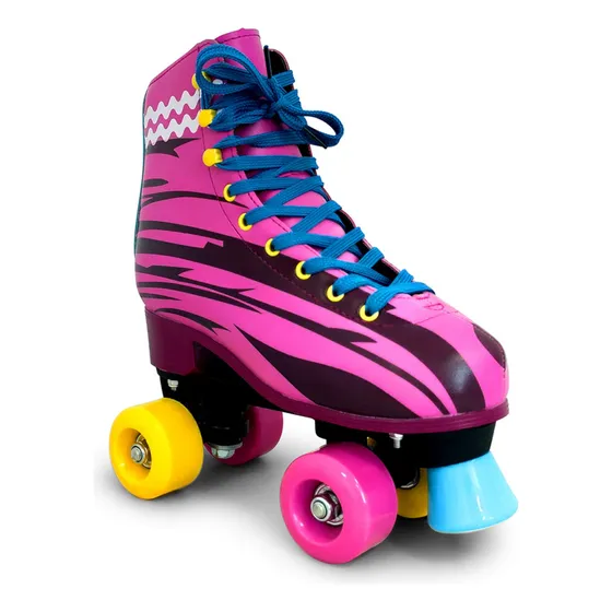 Patines Artísticos Ez Life 4 Ruedas Extensibles Rosa