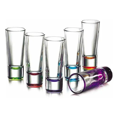 Vasos Tequileros Caballito Shot Tequila 6 Pzas Colores Crisa