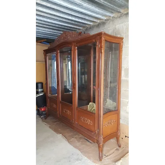 Ceibo Vitrina 100% Madera Palermo Nuevo A 2,20 A 2 Prof 50cm