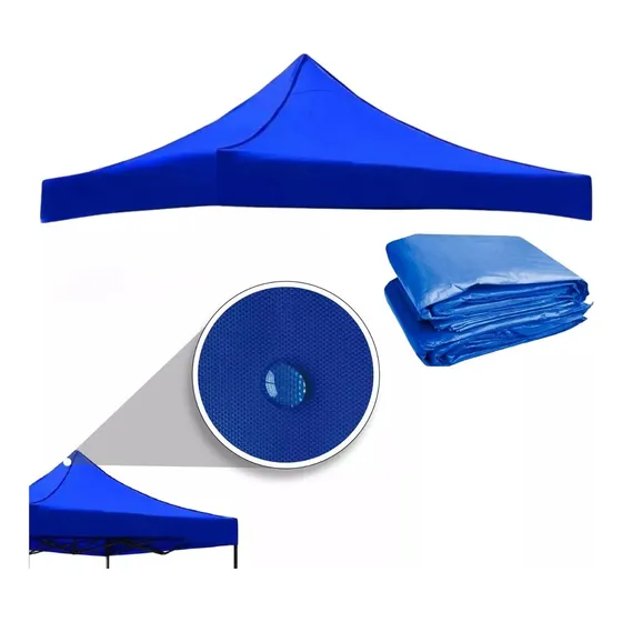 Repuesto Lona Para Toldo Jardin 3x3 100% Impermeable Color Azul