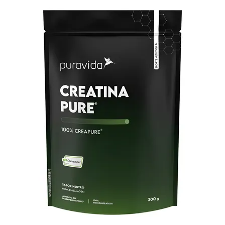 Creatina Micronizada Monoidratada Creapure Pura Vida 300g Neutro 300g