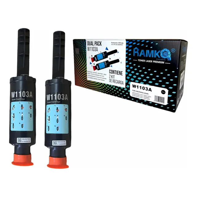 Toner Compatible Ramko W1103a /11103a / 103a Pack X 2 Und