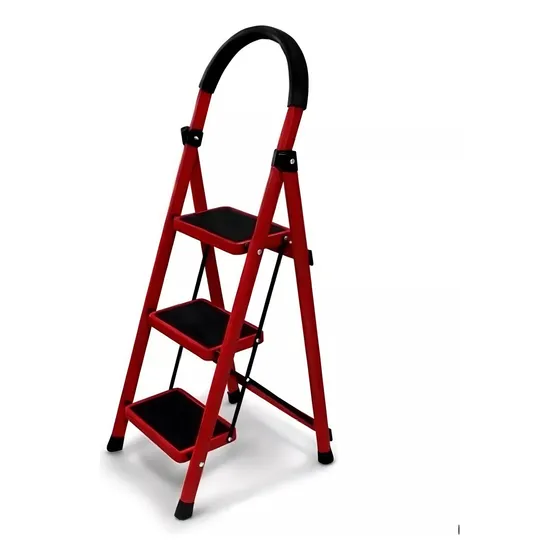 Escalera Tipo Banco 3 Peldaños Plegable Antiderrapante Hogar
