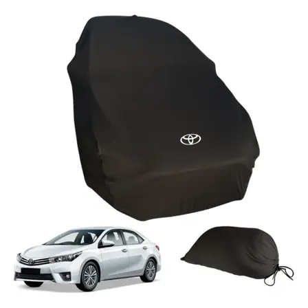 Capa Toyota Corolla Proteção Uv Riscos Poeira Forro Macio Preto