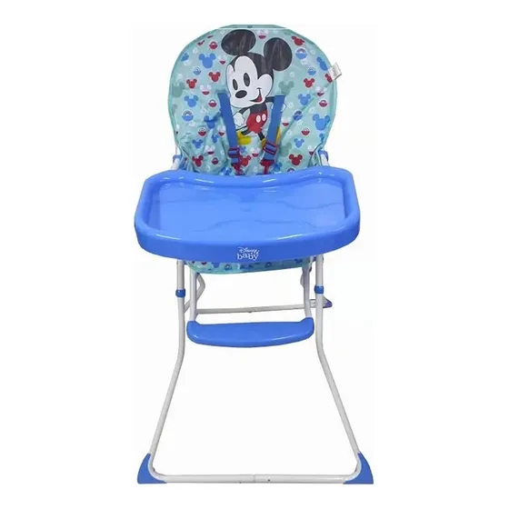 Silla De Comer Mickey Con Posapies Plegable