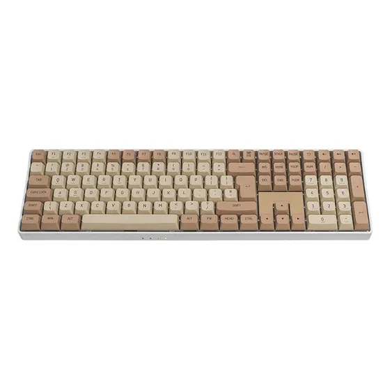 Teclado Mecanico Aigo Gd108 Milky Brown Wireles S/ Azul Bege