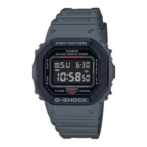 Reloj Hombre Gshock Casio | Dw-5610su-8dr | Oficial Color De La Correa Gris Oscuro