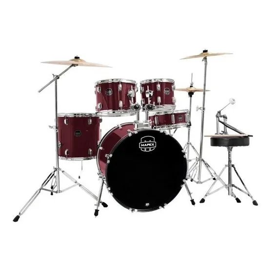 Bateria Mapex Prodigy 5 Peças Pdg5245tdr Burgundy Cor Vinho