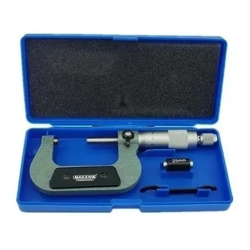 Micrometro 25 50 Mm Caja Plastico Makawa Mk-0039