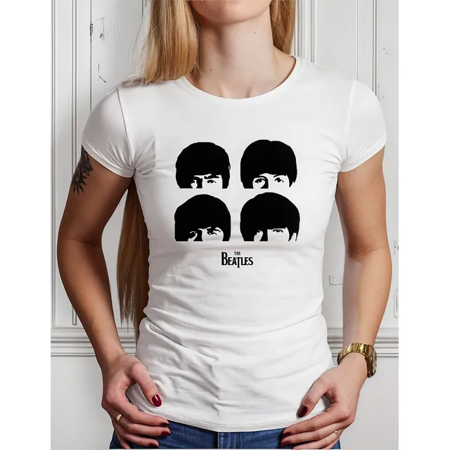 Polo Dama The Beatles Face D0657