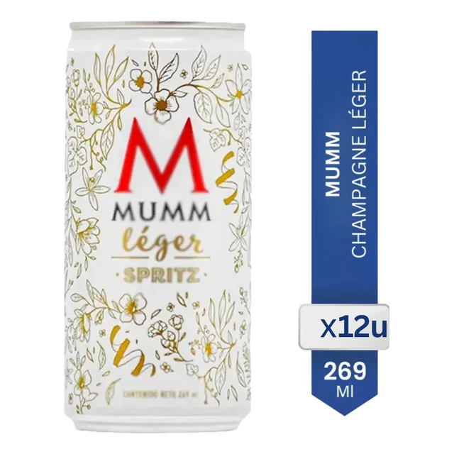 Champagne Mumm Leger Spritz Lata Espumante X12 - 01 Almacen