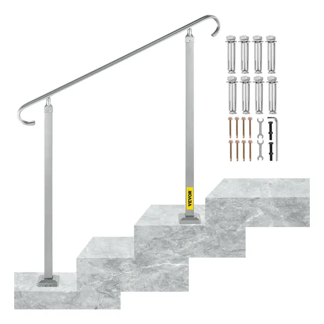 Vevor Barandillas De Escalera 100cm Pasamanos Pasos Aleación
